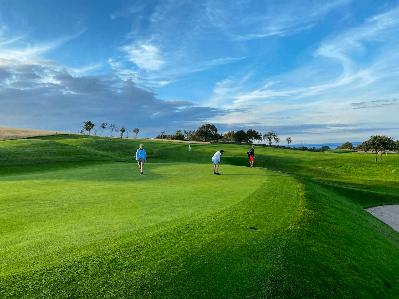 Golf course aerial view