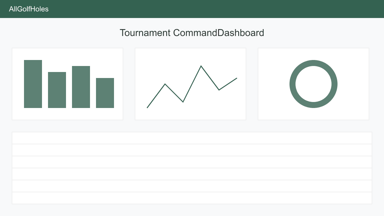 Tournament command dashboard